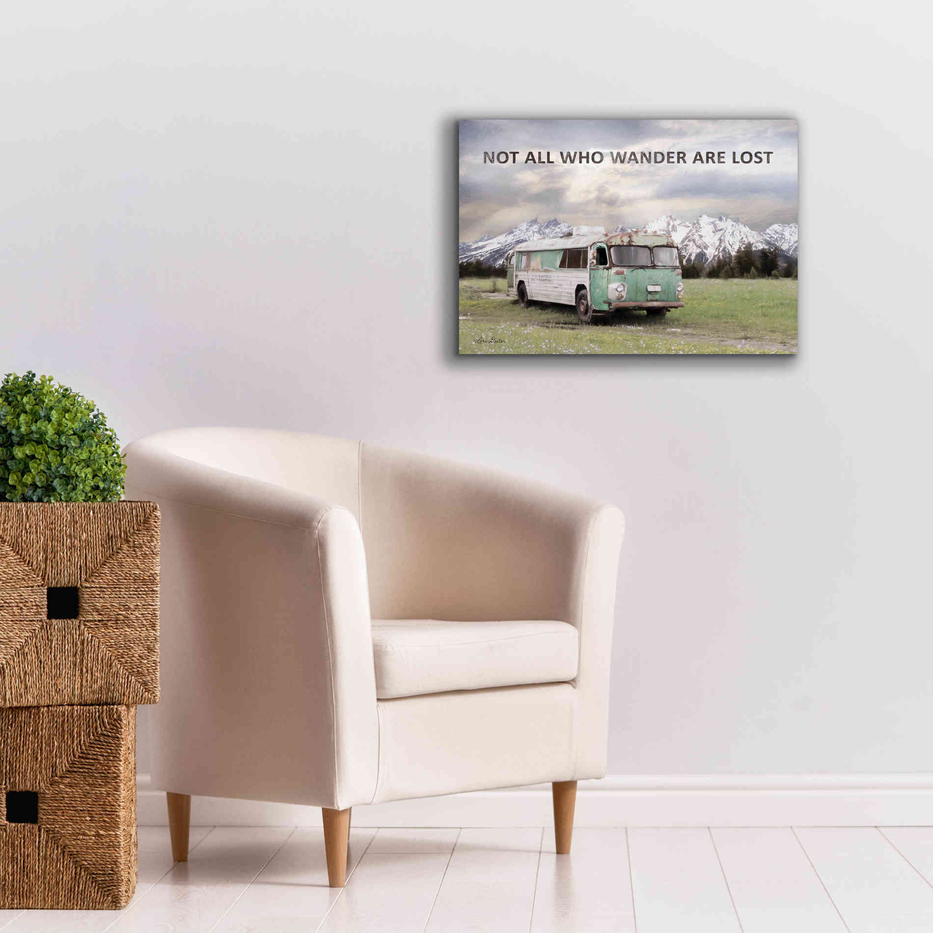 'Camping in Style' by Lori Deiter, Canvas Wall Art,26 x 18