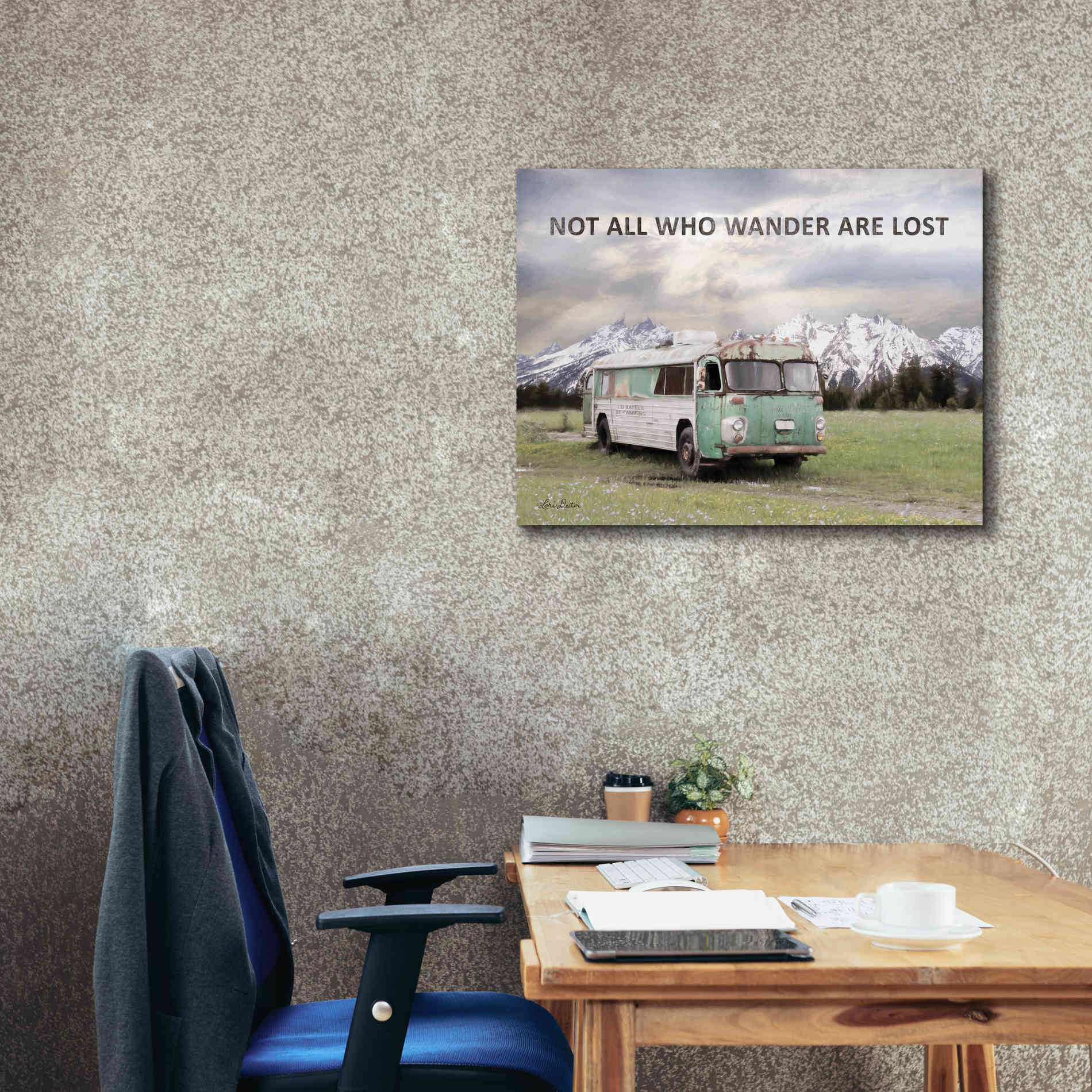 'Camping in Style' by Lori Deiter, Canvas Wall Art,34 x 26