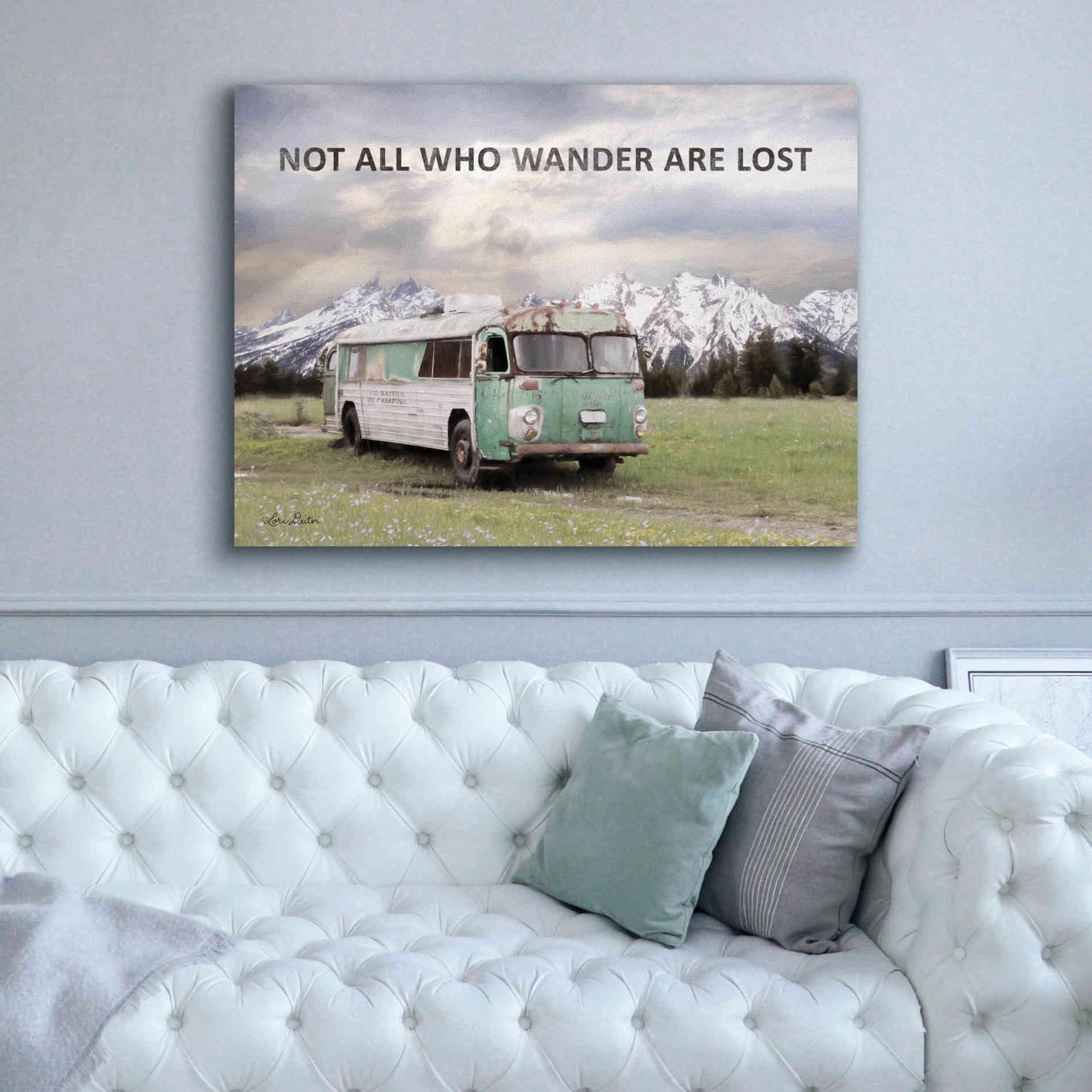 'Camping in Style' by Lori Deiter, Canvas Wall Art,54 x 40