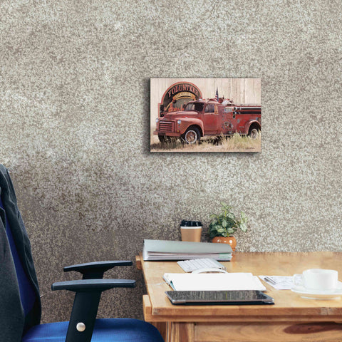 Image of 'Volunteer Firefighter' by Lori Deiter, Canvas Wall Art,18 x 12