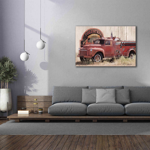 Image of 'Volunteer Firefighter' by Lori Deiter, Canvas Wall Art,60 x 40