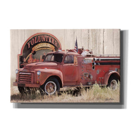 'Volunteer Firefighter' by Lori Deiter, Canvas Wall Art