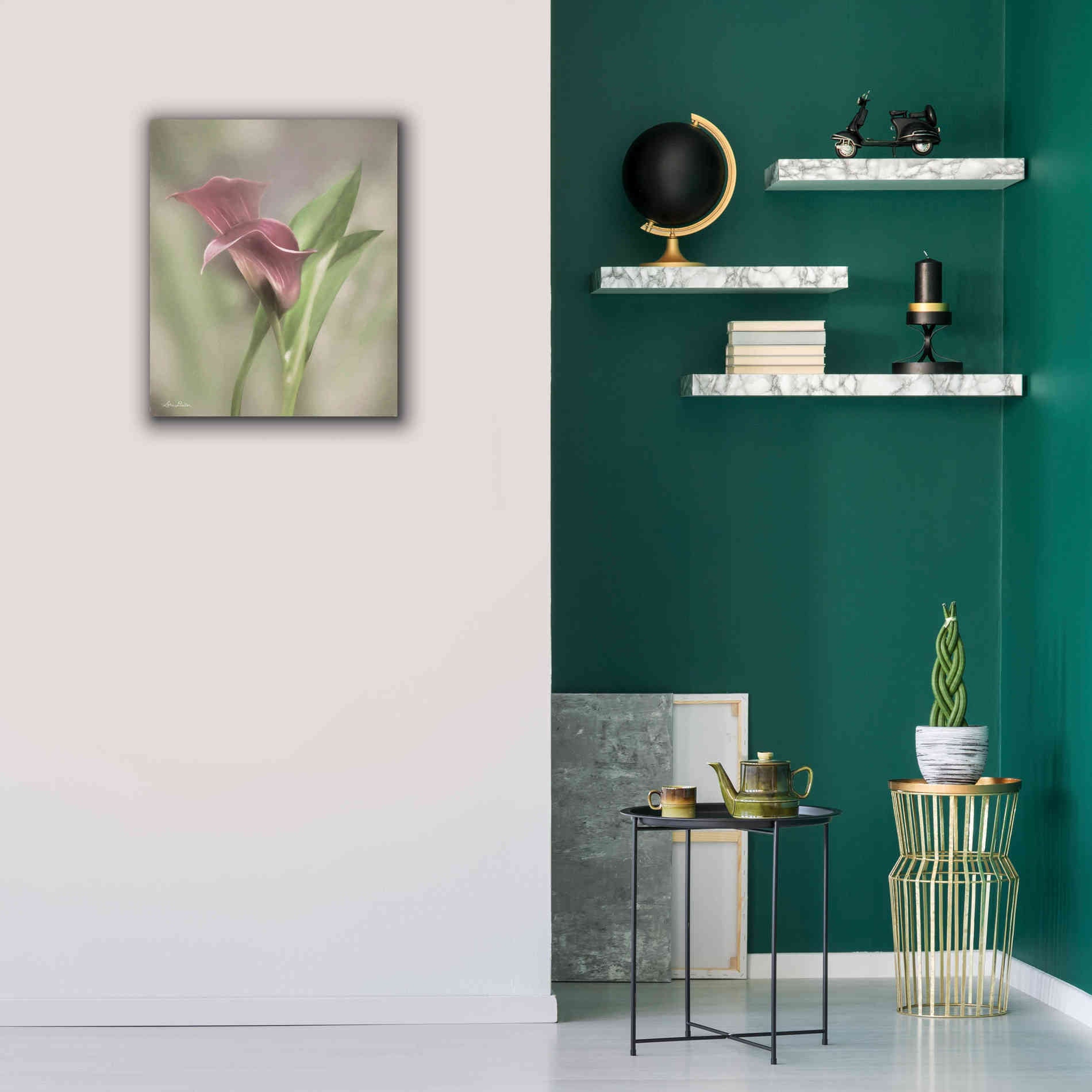 'Pink Calla Lily' by Lori Deiter, Canvas Wall Art,20 x 24