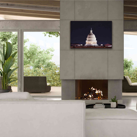 Image of 'US Capital at Night' by Lori Deiter, Canvas Wall Art,40 x 26