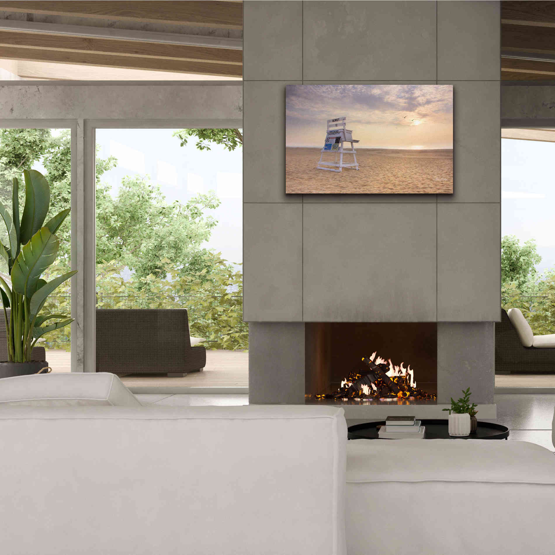 'Circles in the Sand' by Lori Deiter, Canvas Wall Art,40 x 26