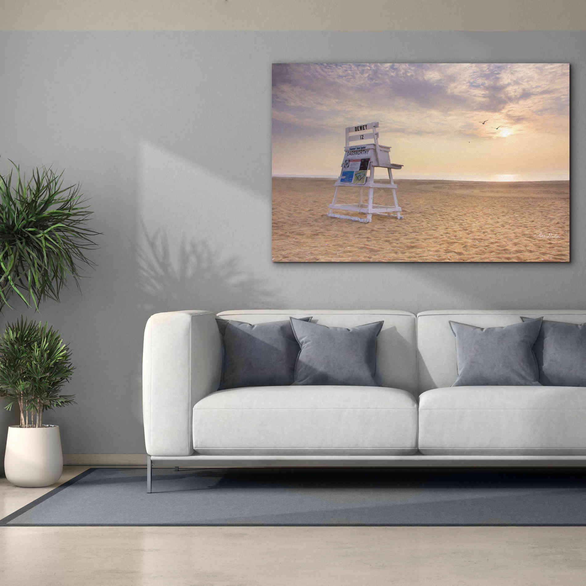 'Circles in the Sand' by Lori Deiter, Canvas Wall Art,60 x 40