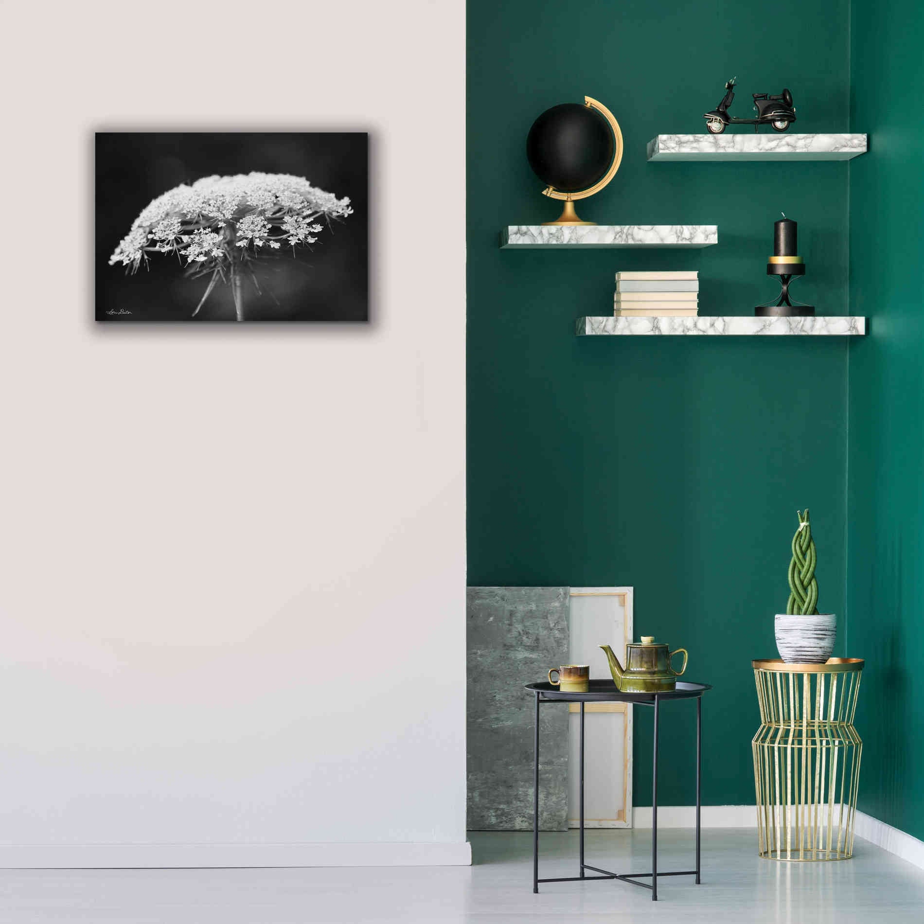 'Queen Anne's Lace' by Lori Deiter, Canvas Wall Art,26 x 18
