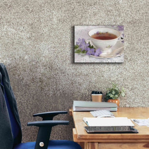 'Periwinkle and Tea' by Lori Deiter, Canvas Wall Art,16 x 12