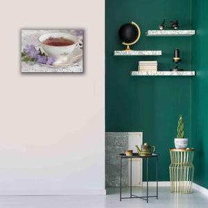 'Periwinkle and Tea' by Lori Deiter, Canvas Wall Art,26 x 18