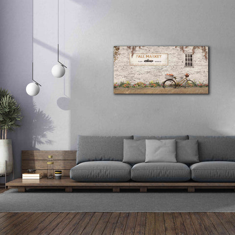 Image of 'Fall Market with Bike' by Lori Deiter, Canvas Wall Art,60 x 30
