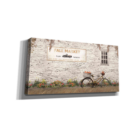 Image of 'Fall Market with Bike' by Lori Deiter, Canvas Wall Art