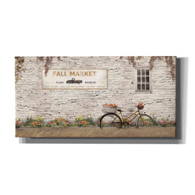 'Fall Market with Bike' by Lori Deiter, Canvas Wall Art