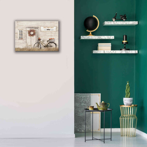 Image of 'Pumpkin Bicycle' by Lori Deiter, Canvas Wall Art,26 x 18