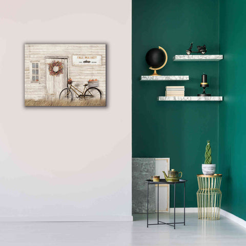 Image of 'Pumpkin Bicycle' by Lori Deiter, Canvas Wall Art,34 x 26