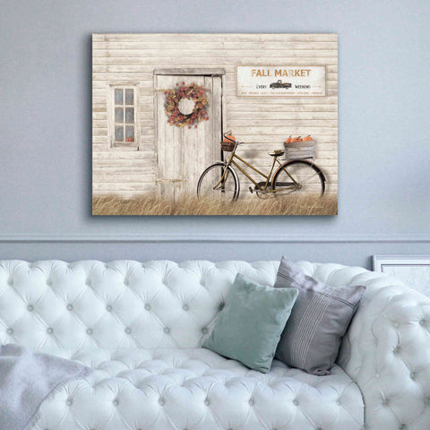 Image of 'Pumpkin Bicycle' by Lori Deiter, Canvas Wall Art,54 x 40