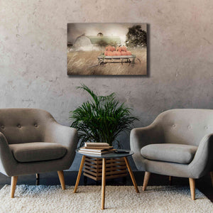 'Pumpkin Harvest Barn' by Lori Deiter, Canvas Wall Art,40 x 26
