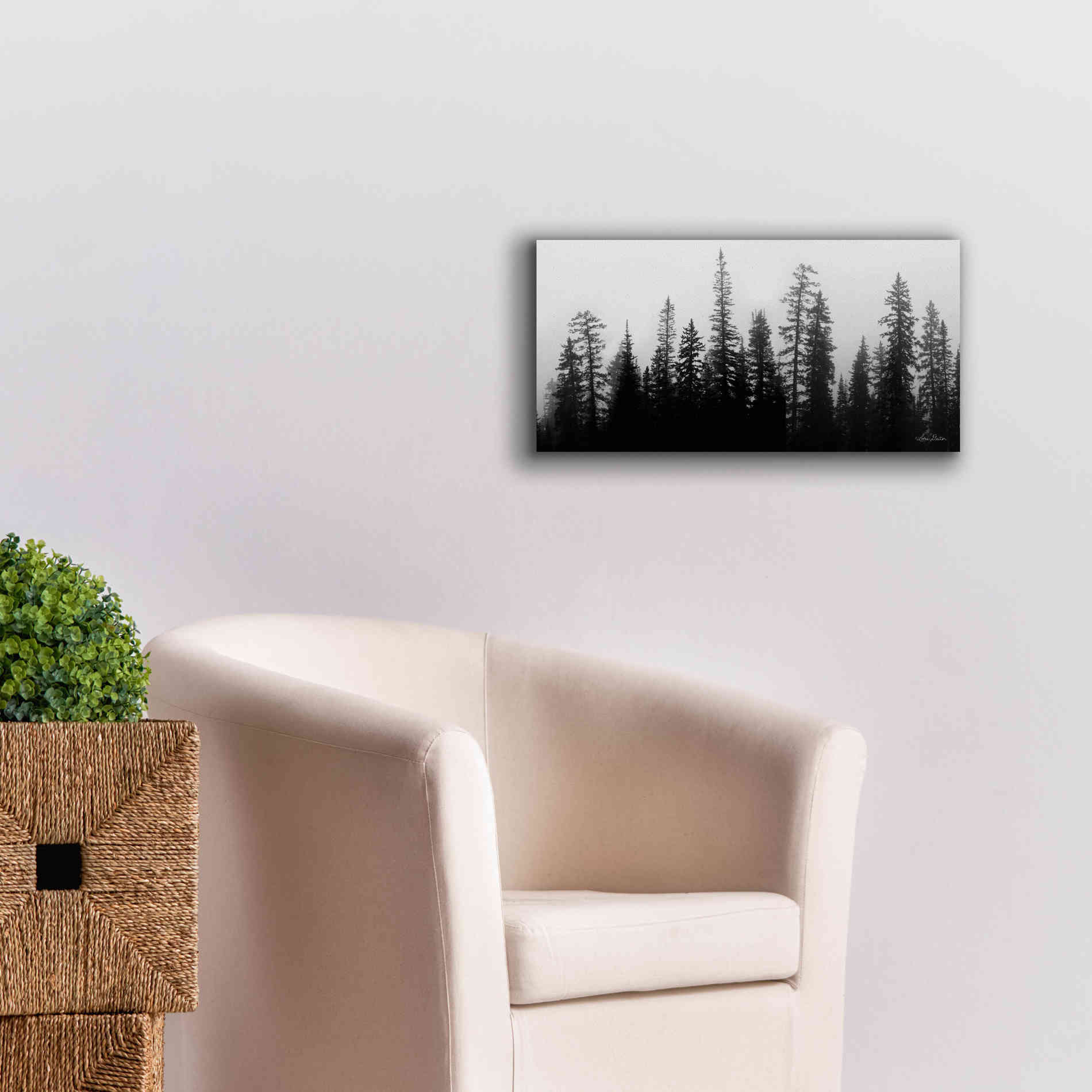 'Rocky's Trees' by Lori Deiter, Canvas Wall Art,24 x 12