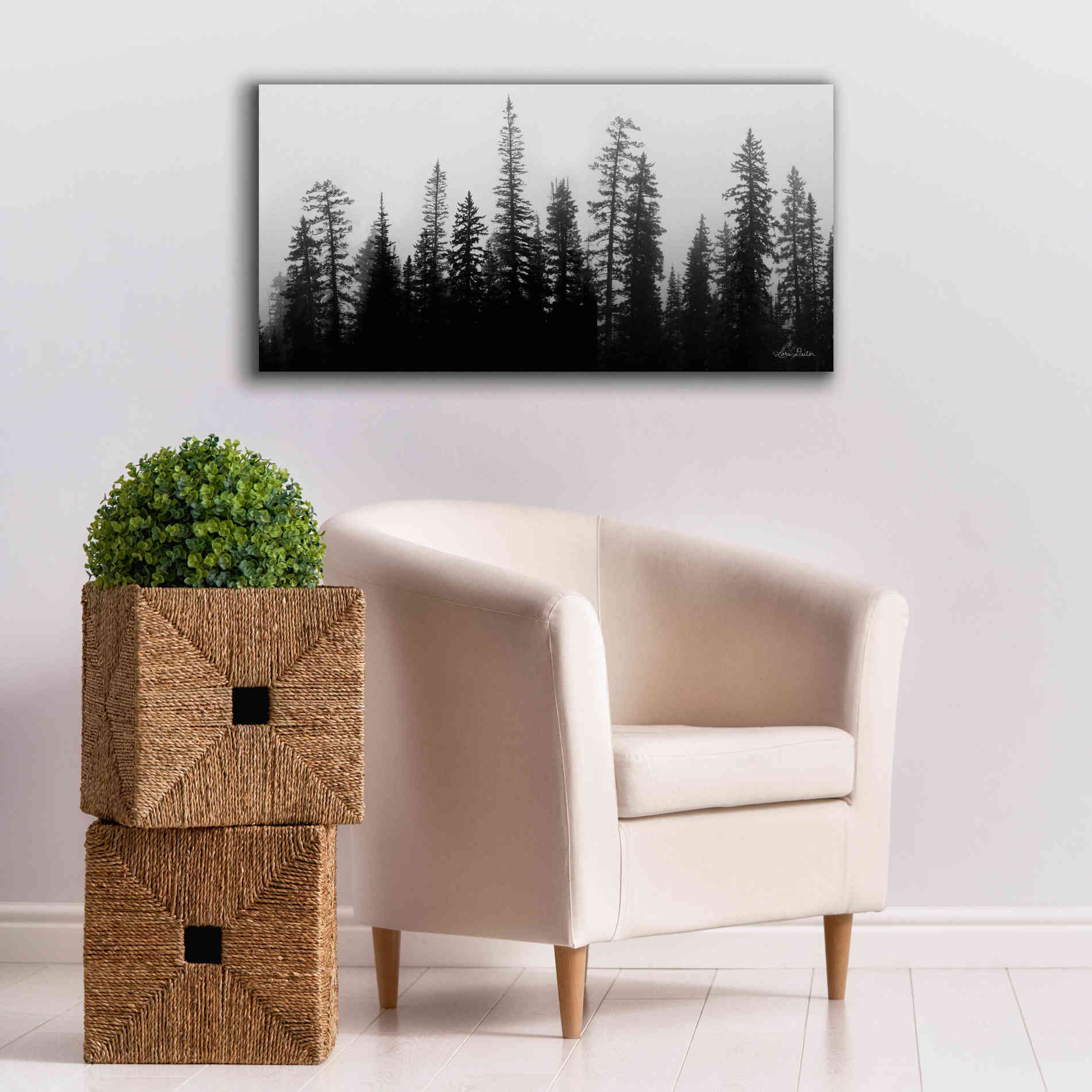 'Rocky's Trees' by Lori Deiter, Canvas Wall Art,40 x 20