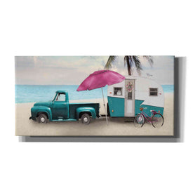 'Beach Camping with Bike' by Lori Deiter, Canvas Wall Art