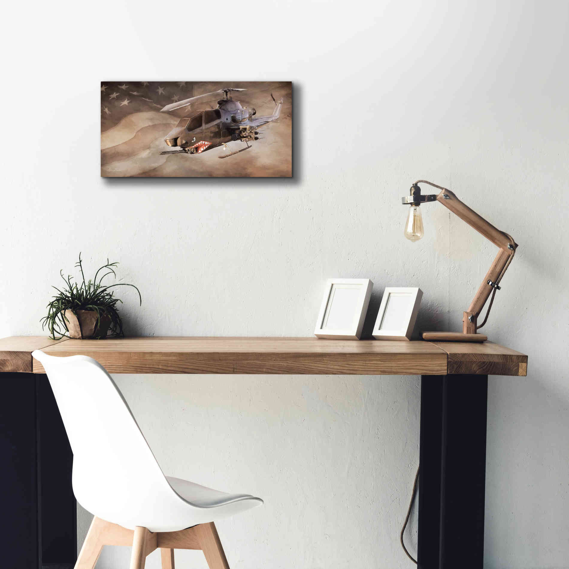 'Freedom Fighter' by Lori Deiter, Canvas Wall Art,24 x 12