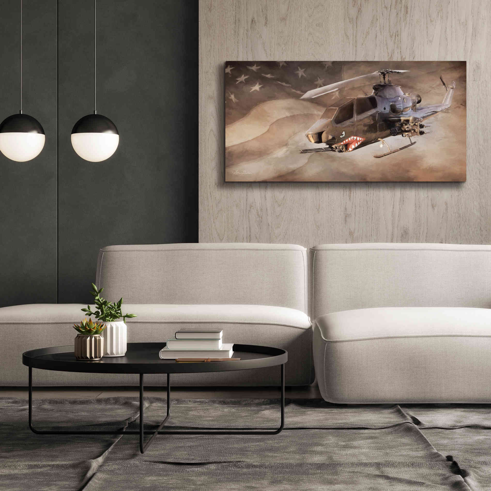 'Freedom Fighter' by Lori Deiter, Canvas Wall Art,60 x 30