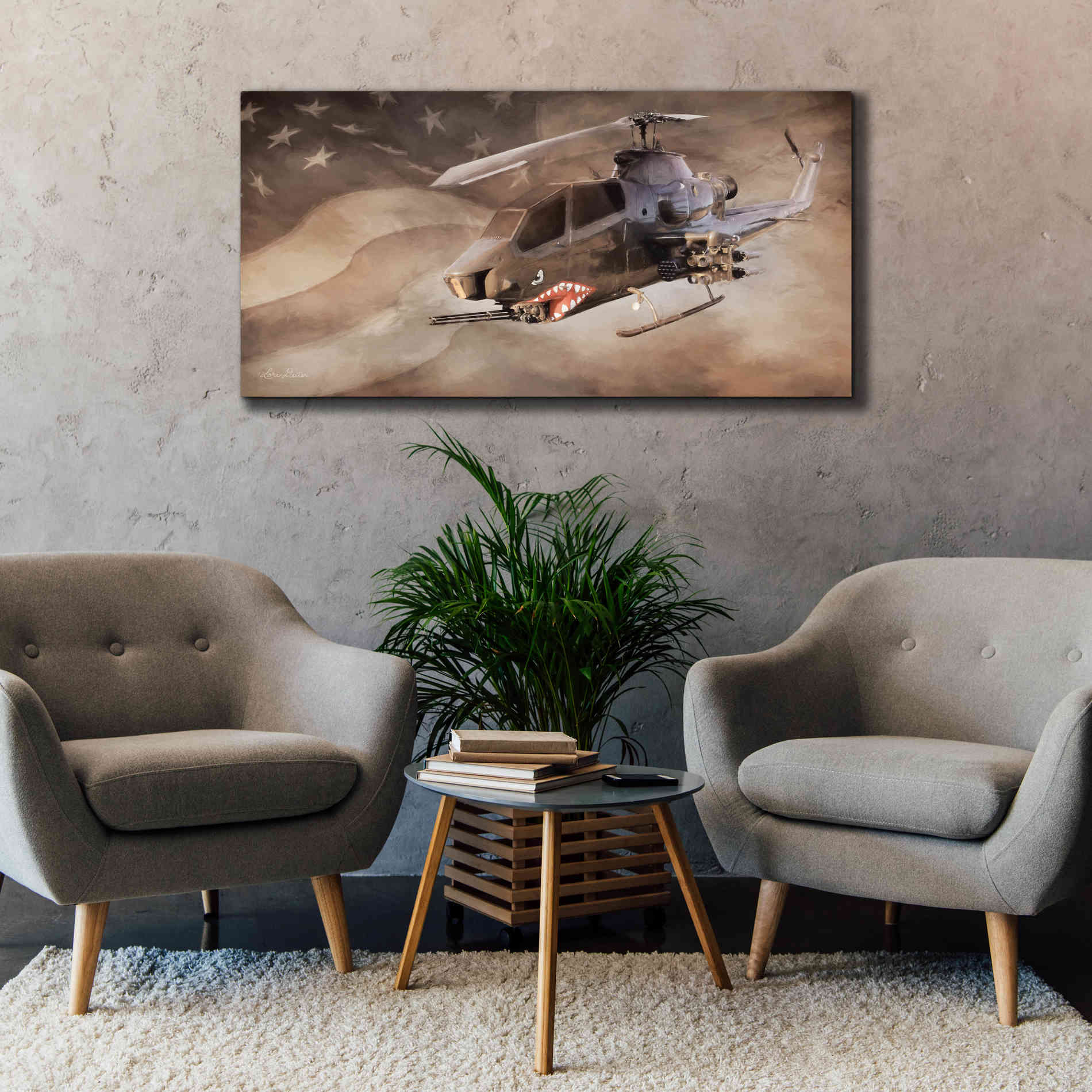 'Freedom Fighter' by Lori Deiter, Canvas Wall Art,60 x 30