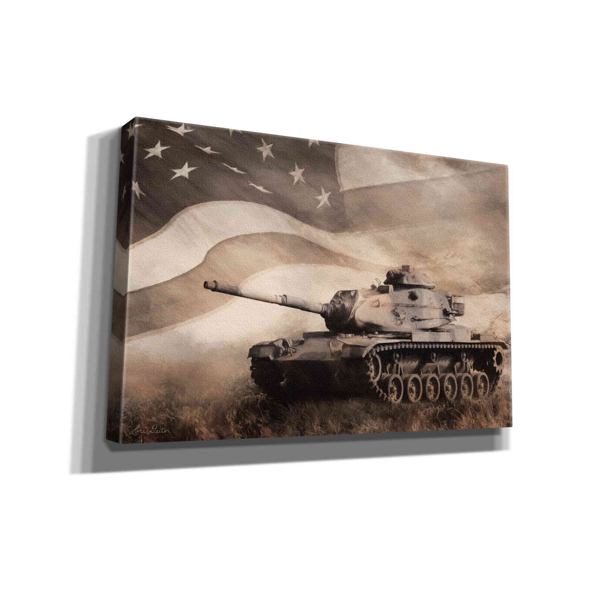 'The Liberator Tank' by Lori Deiter, Canvas Wall Art