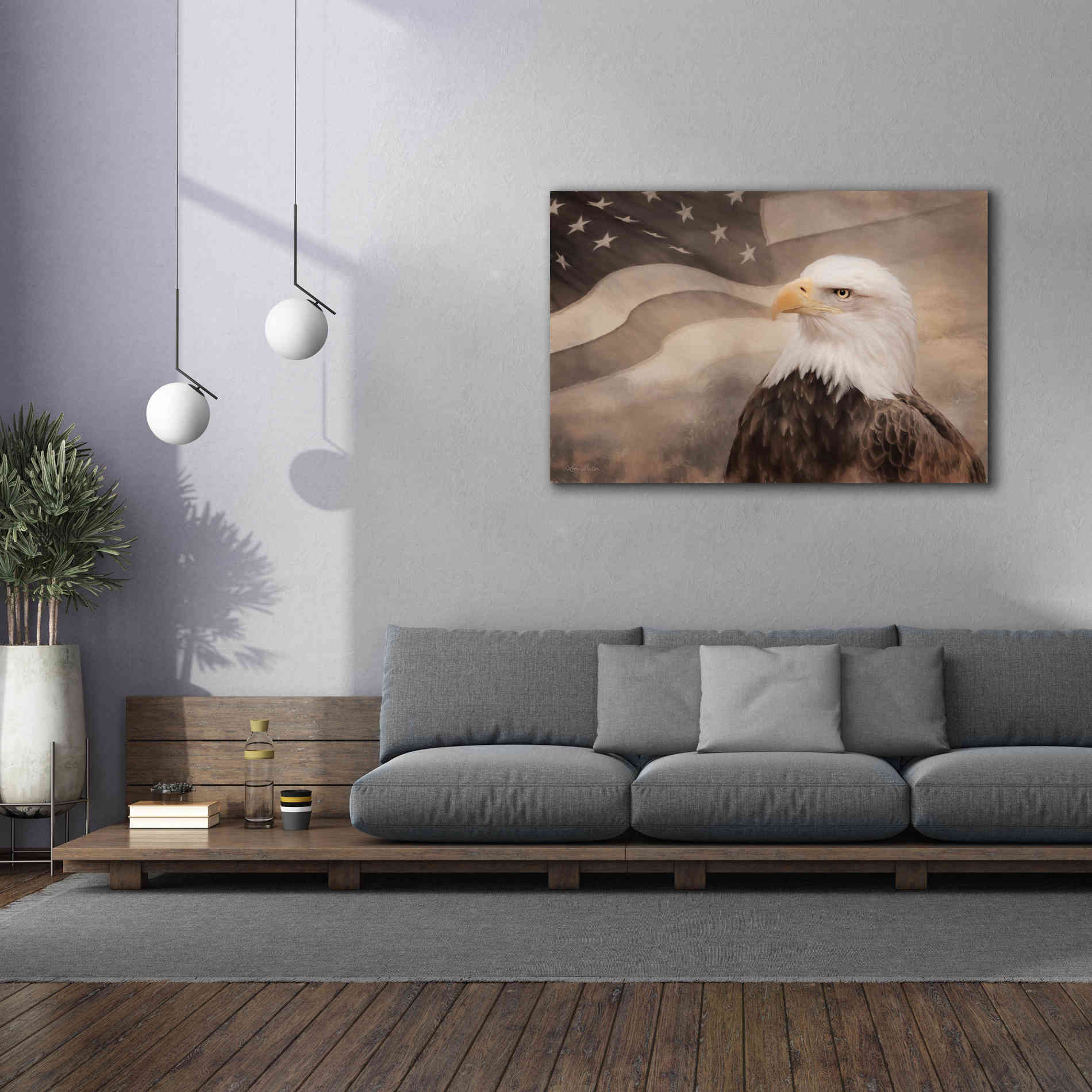 'US Symbols' by Lori Deiter, Canvas Wall Art,60 x 40