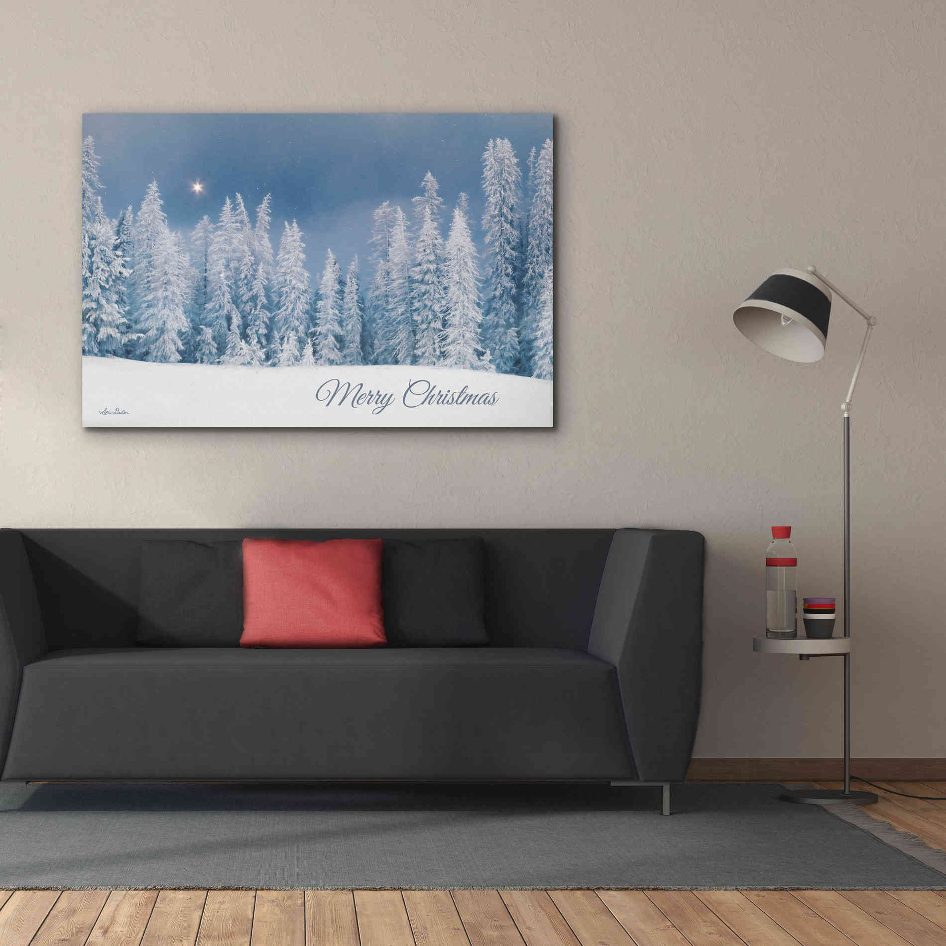 'Lava Mountain Merry Christmas' by Lori Deiter, Canvas Wall Art,60 x 40