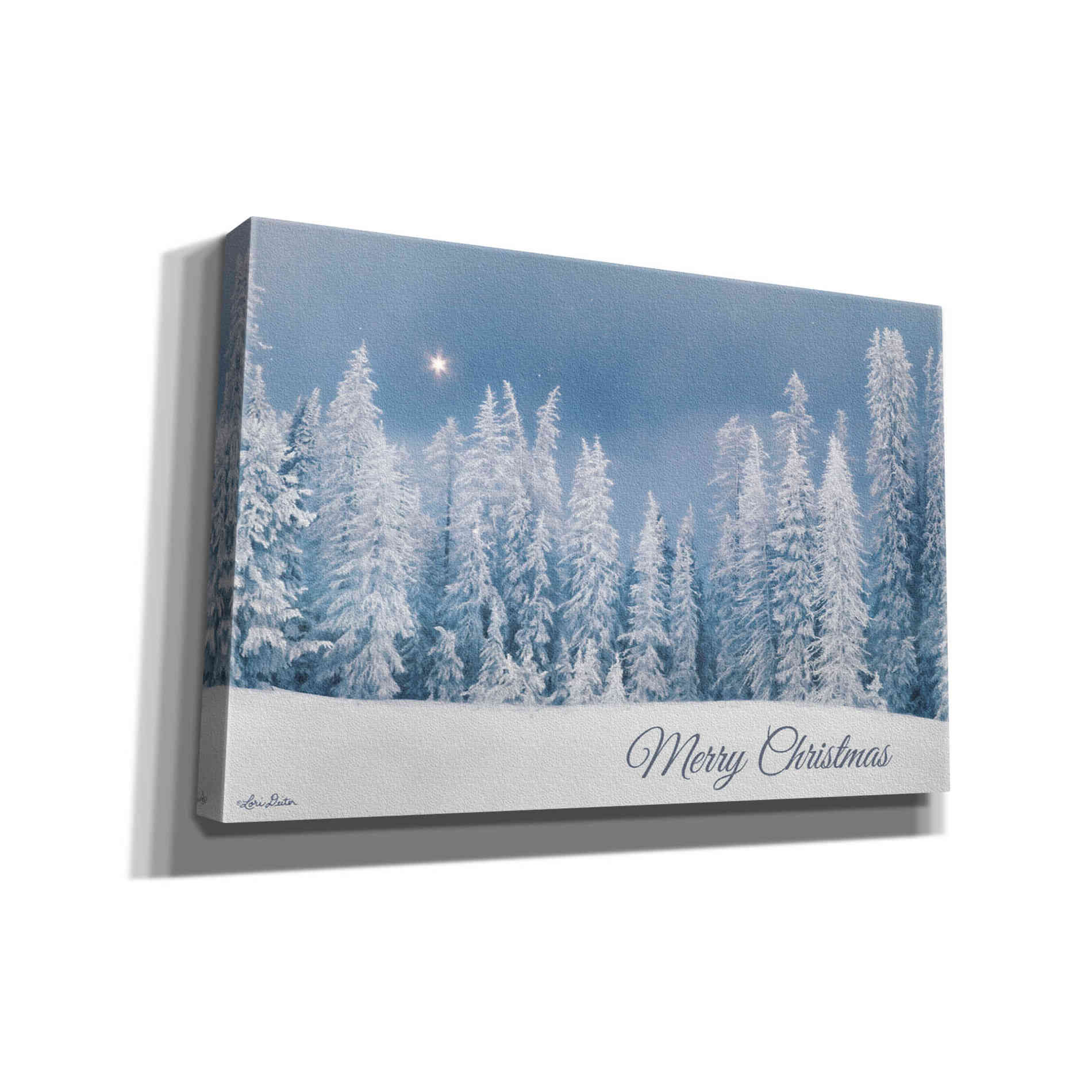 'Lava Mountain Merry Christmas' by Lori Deiter, Canvas Wall Art