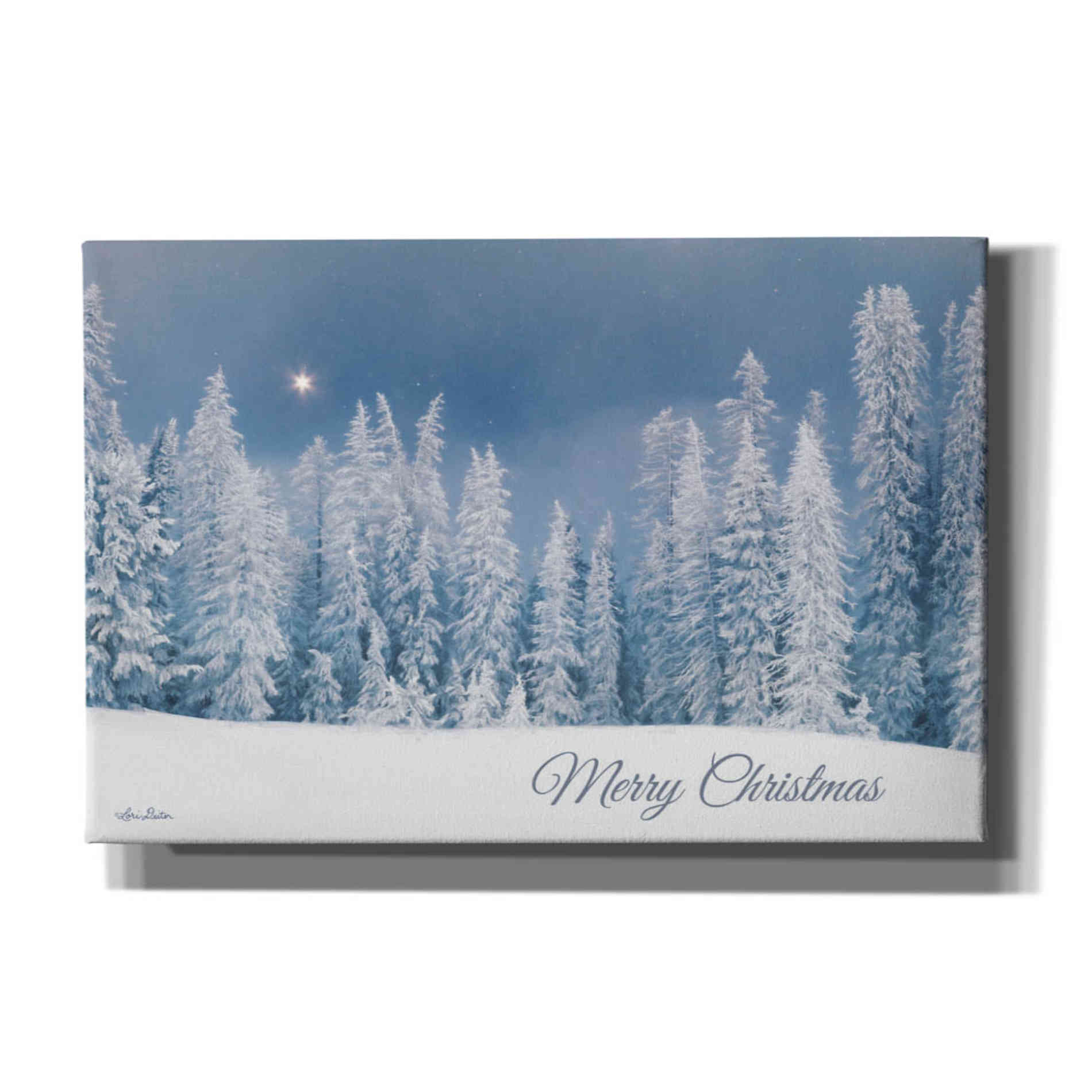 'Lava Mountain Merry Christmas' by Lori Deiter, Canvas Wall Art