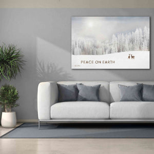 'Lava Mountain Snow Storm with Deer' by Lori Deiter, Canvas Wall Art,60 x 40