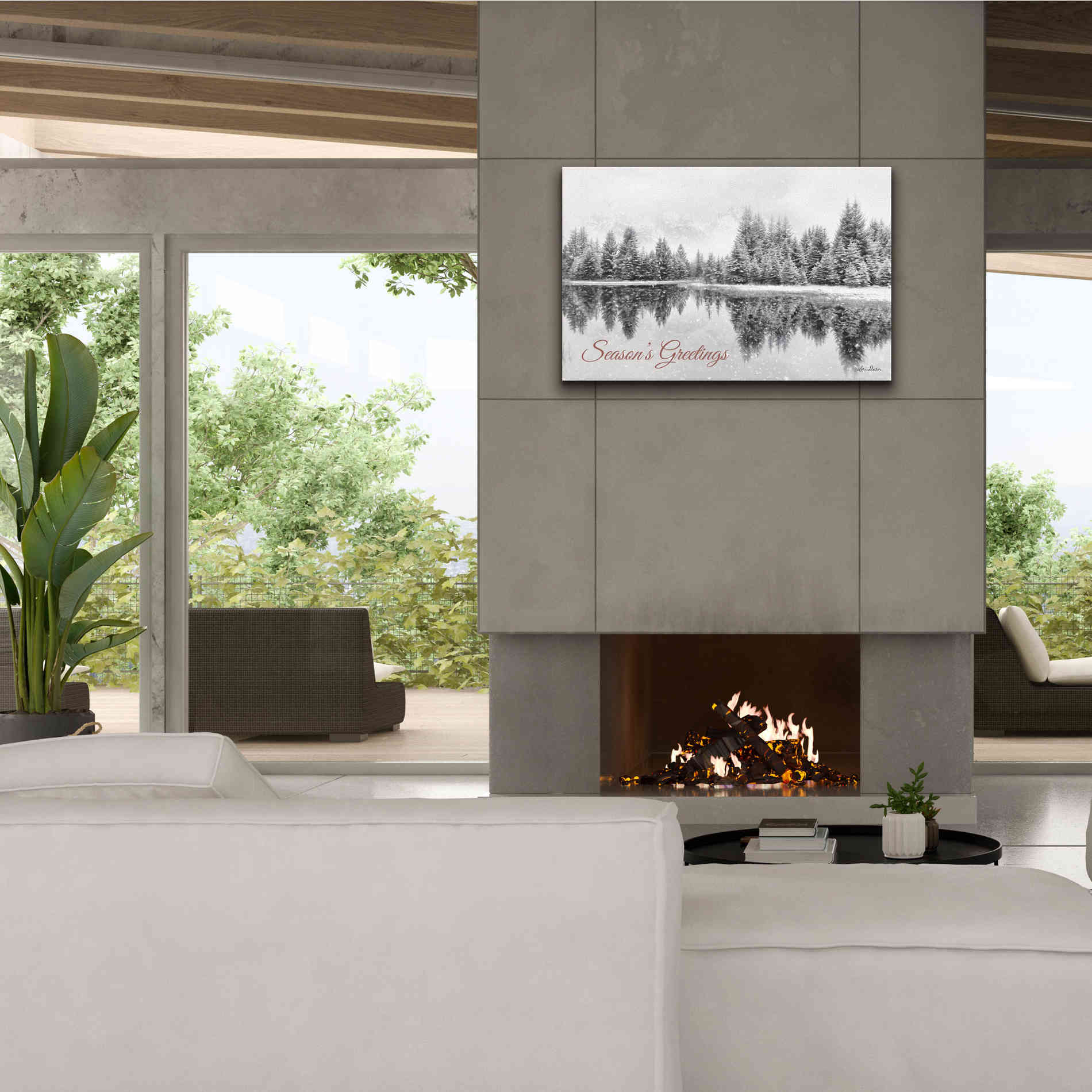 'Schwabachers Seasons Greetings' by Lori Deiter, Canvas Wall Art,40 x 26