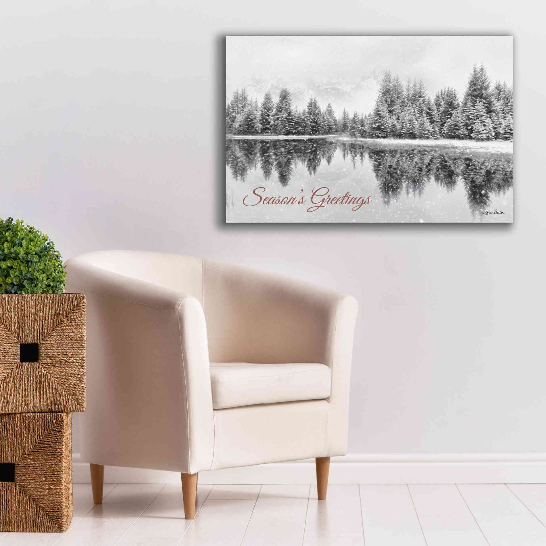 'Schwabachers Seasons Greetings' by Lori Deiter, Canvas Wall Art,40 x 26