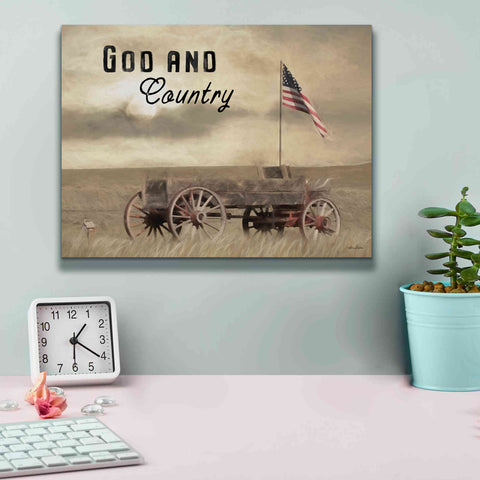 Image of 'God and Country' by Lori Deiter, Canvas Wall Art,16 x 12