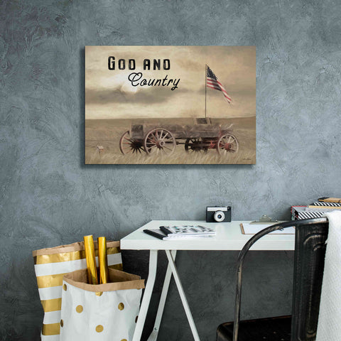 Image of 'God and Country' by Lori Deiter, Canvas Wall Art,26 x 18