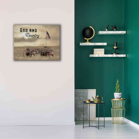 Image of 'God and Country' by Lori Deiter, Canvas Wall Art,34 x 26