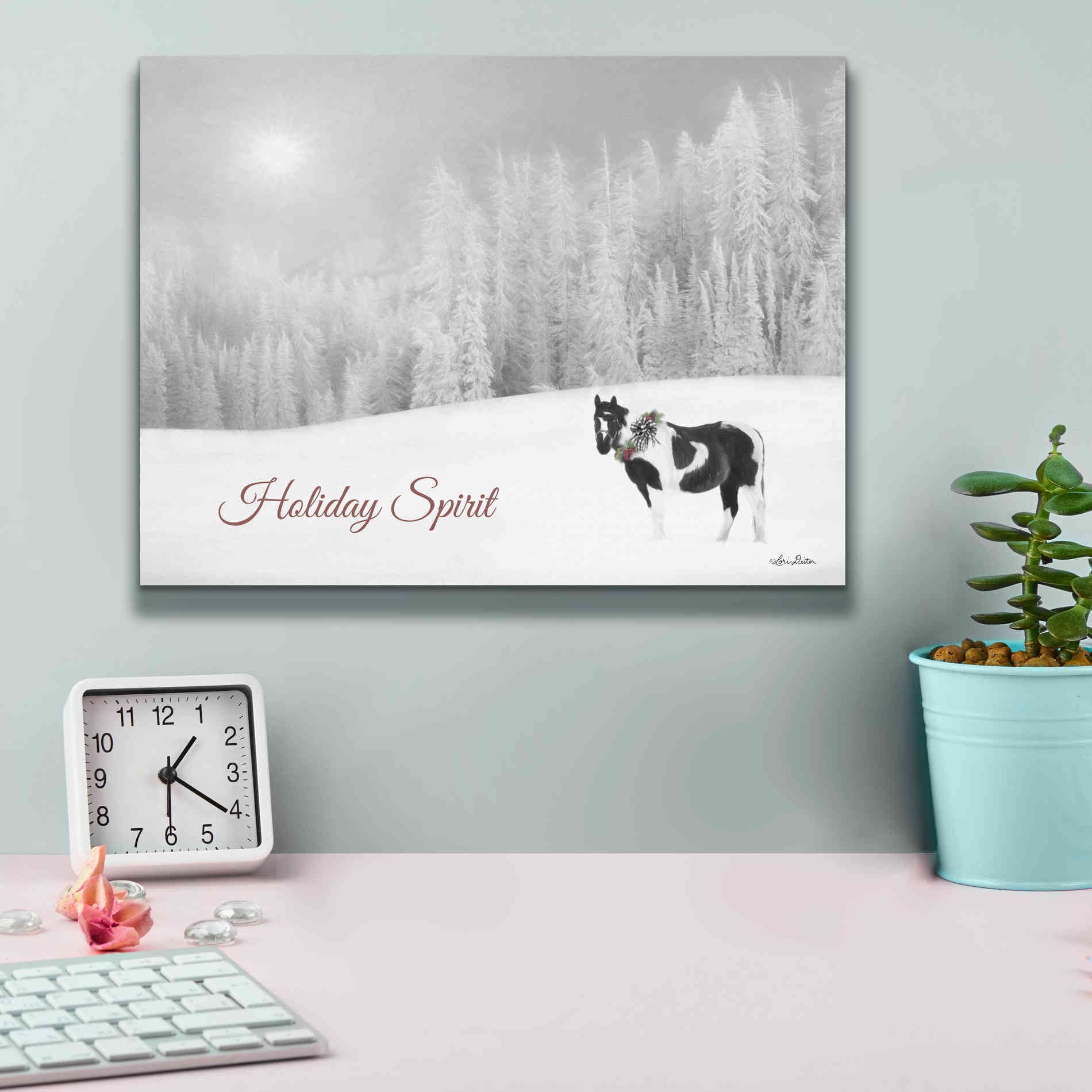 'Holiday Spirit' by Lori Deiter, Canvas Wall Art,16 x 12