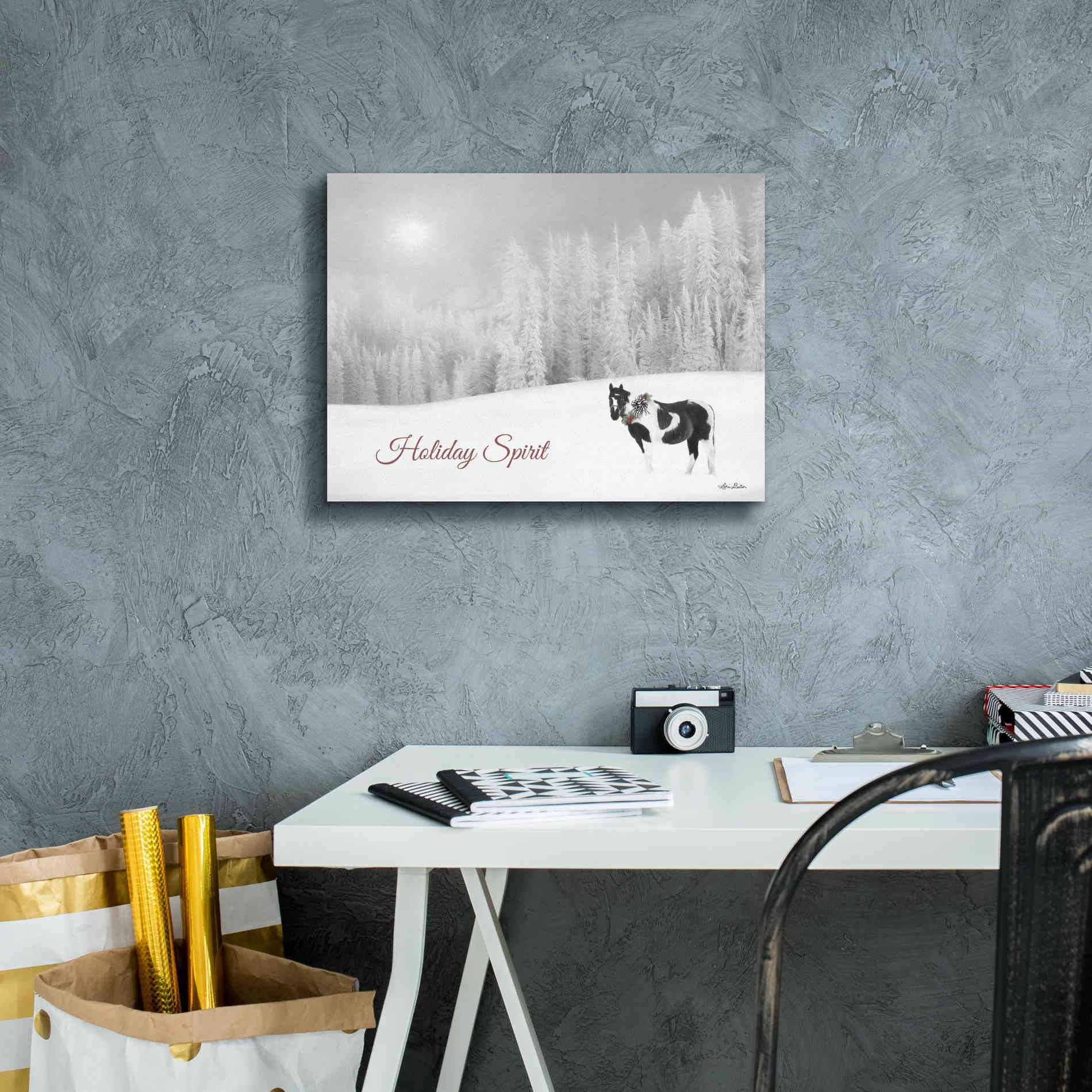 'Holiday Spirit' by Lori Deiter, Canvas Wall Art,16 x 12