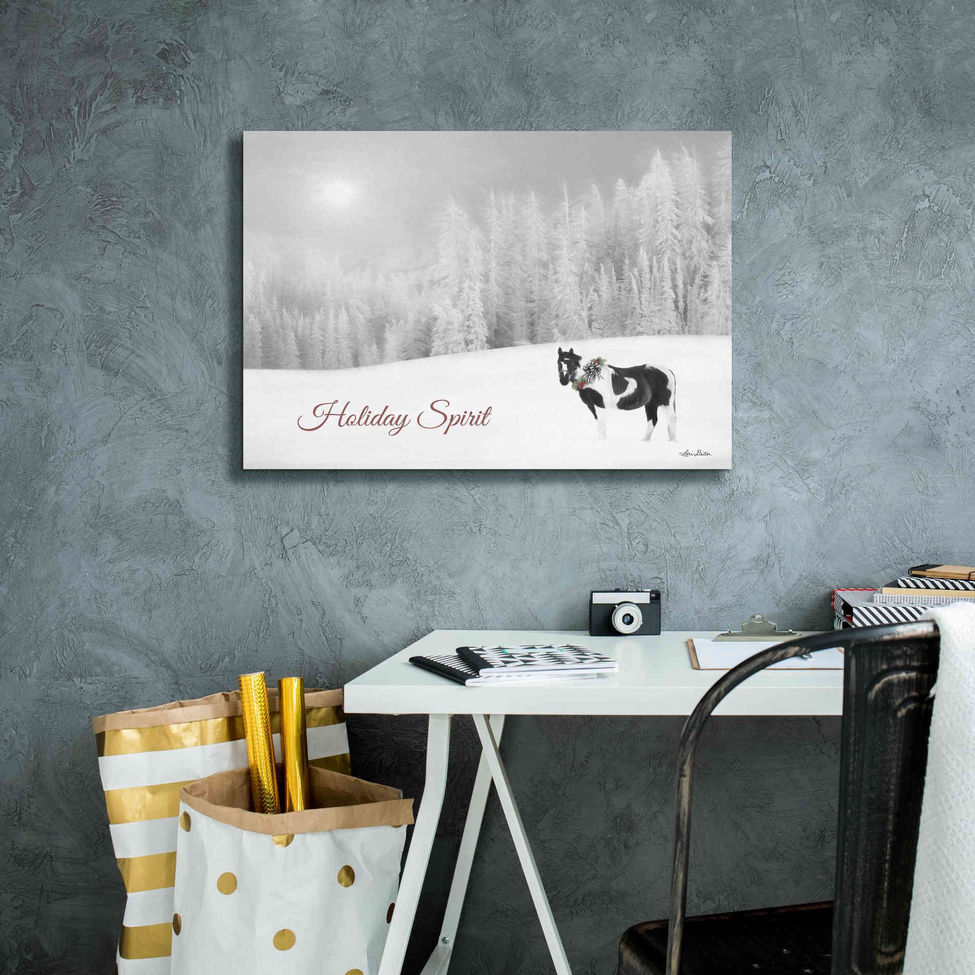 'Holiday Spirit' by Lori Deiter, Canvas Wall Art,26 x 18