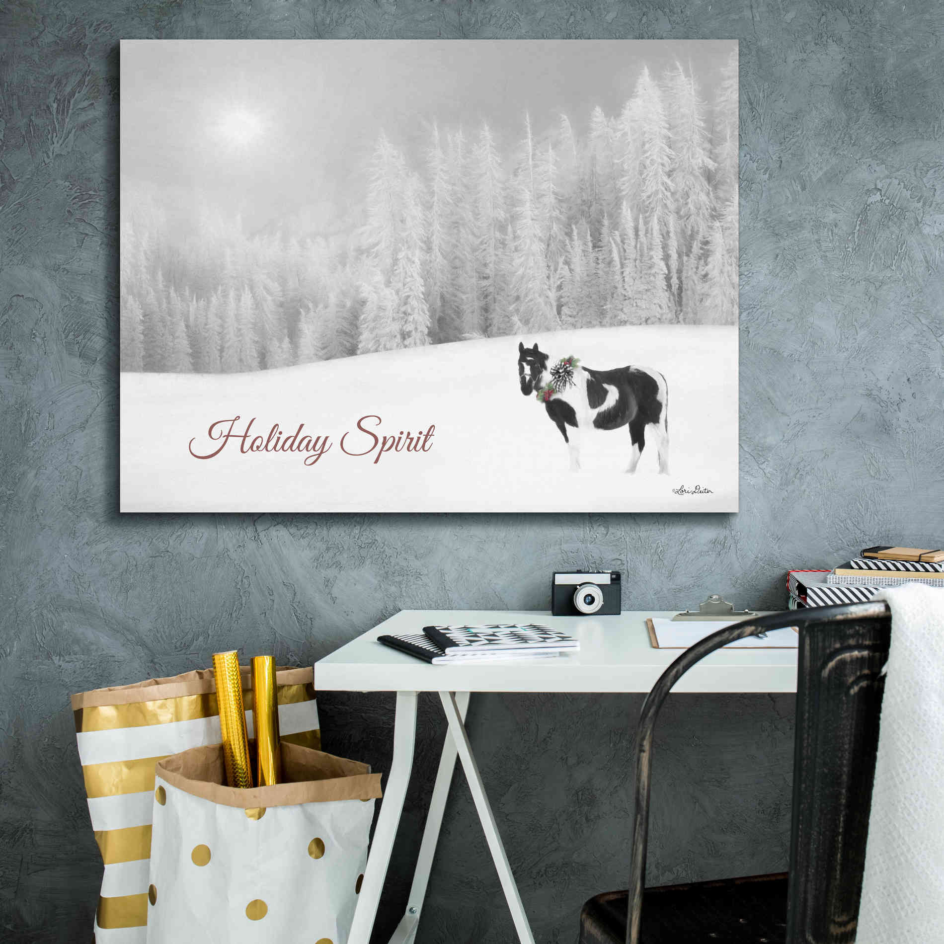 'Holiday Spirit' by Lori Deiter, Canvas Wall Art,34 x 26