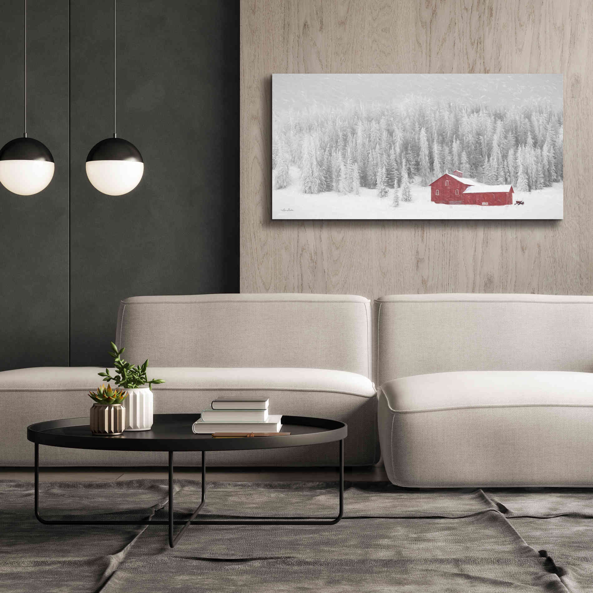 'Old Wyoming Barn' by Lori Deiter, Canvas Wall Art,60 x 30