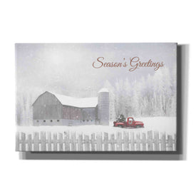 'Season's Greetings with Truck' by Lori Deiter, Canvas Wall Art