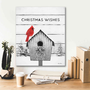 'Christmas Birdhouse' by Lori Deiter, Canvas Wall Art,20 x 24