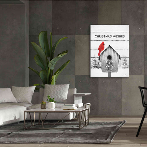 Image of 'Christmas Birdhouse' by Lori Deiter, Canvas Wall Art,40 x 54