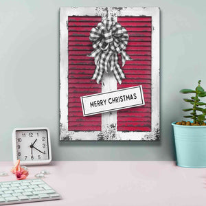 'Christmas Shutters Merry Christmas' by Lori Deiter, Canvas Wall Art,12 x 16