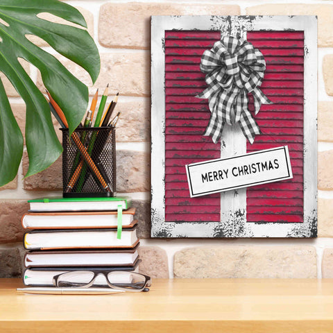 Image of 'Christmas Shutters Merry Christmas' by Lori Deiter, Canvas Wall Art,12 x 16