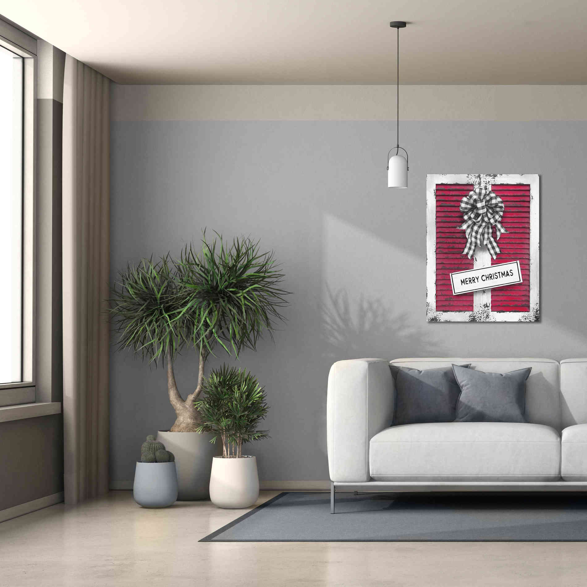 'Christmas Shutters Merry Christmas' by Lori Deiter, Canvas Wall Art,26 x 34