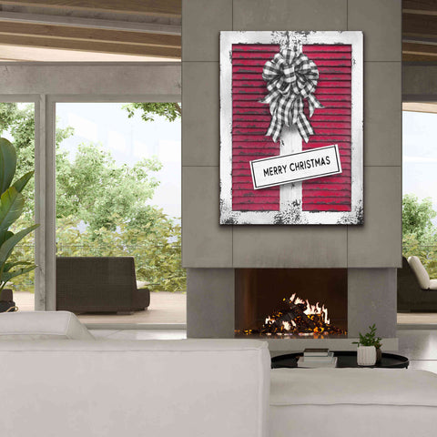 Image of 'Christmas Shutters Merry Christmas' by Lori Deiter, Canvas Wall Art,40 x 54