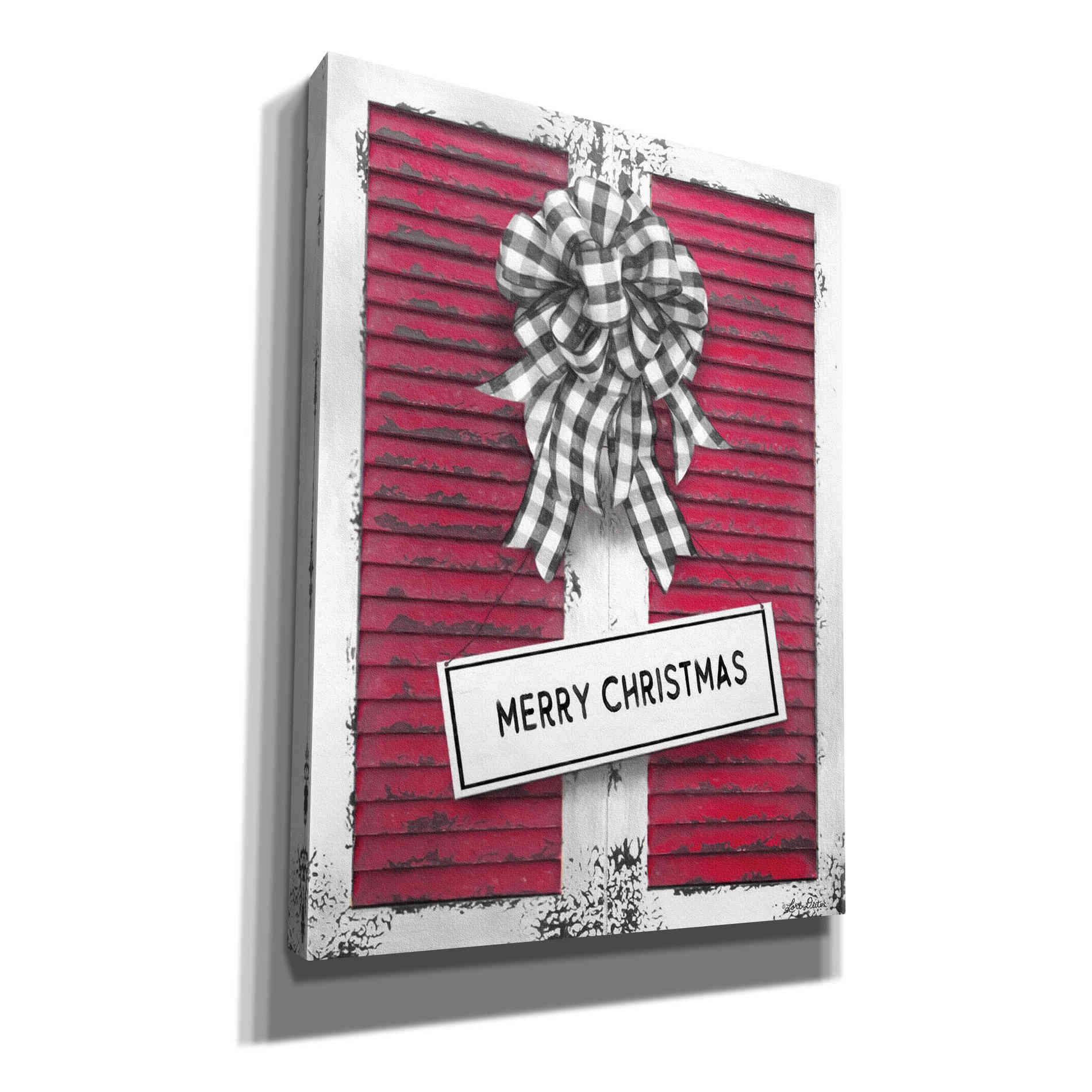 'Christmas Shutters Merry Christmas' by Lori Deiter, Canvas Wall Art